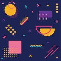 Abstract background with different geometric shapes - illustration vector