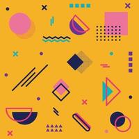 Abstract background with different geometric shapes - illustration vector