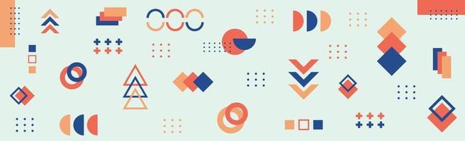 Abstract background with different geometric shapes - illustration vector