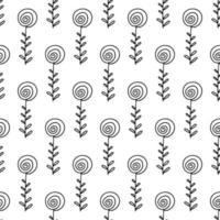 Floral seamless pattern. Isolated on white background. vector