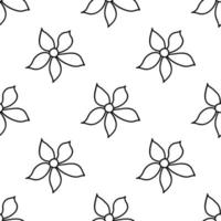 Floral seamless pattern. Isolated on white background vector