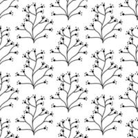 Floral seamless pattern. Isolated on white background vector