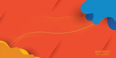 Abstract background with flat color vector