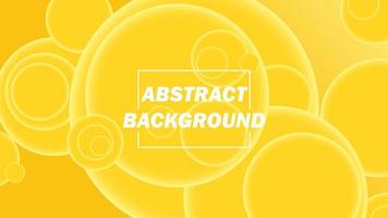 yellow abstract background with circle elements, desktop wallpapers vector