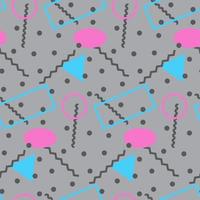 Seamless pattern in minimalistic geometric style vector