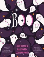 Halloween party invite concept vector