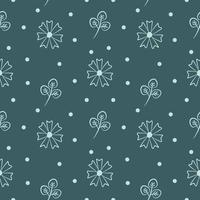 Seamless pattern of Cute Cosmos Flower vector