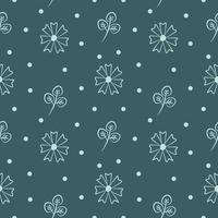 Seamless pattern of Cute Cosmos Flower vector