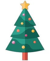 Flat style icon of Christmas stuff for cozy celebrate at home. vector