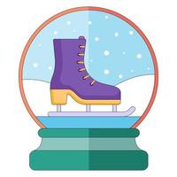 Flat style icon of Christmas stuff for cozy celebrate at home vector