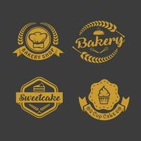 compilación de logos de panadería vector