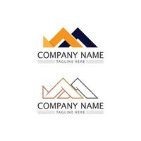 Real estate and home buildings vector logo icons template