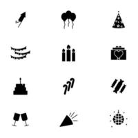 party icon set vector