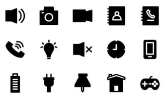 conjunto de iconos de interfaz de usuario vector