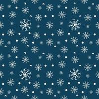 snowflake seamless pattern vector