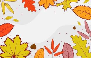 Nature and botanical autumn background vector