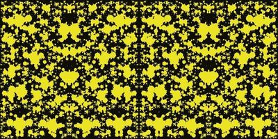 Seamless pattern of yellow and black abstract background. vector