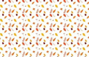 fall floral leaves pattern wallpaper graphics background for textile vector