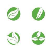 Leaf icon Vector Illustration design Logo template