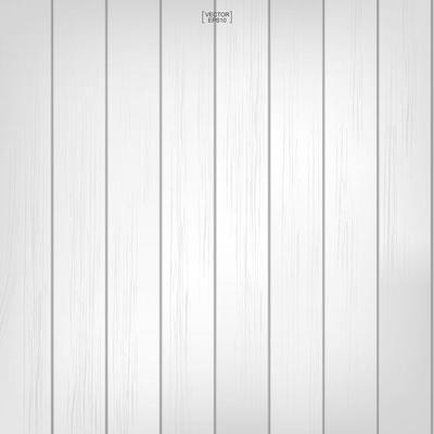 White wood pattern and texture for background. Vector.