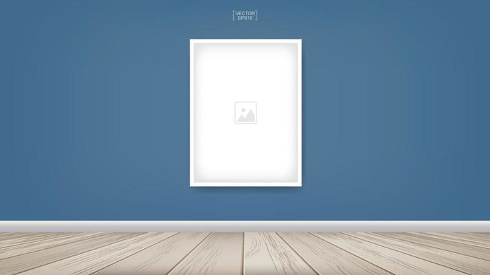 Empty photo frame or picture frame background. Vector.