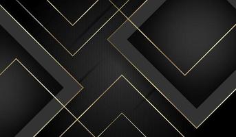 Abstract gold and black luxury background vector