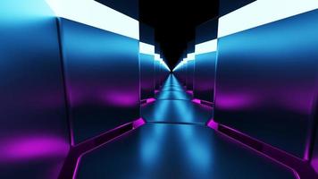 Hexagon Grid footpath futuristic abstract 3D rendering photo