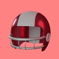 3D render casco de fútbol americano foto