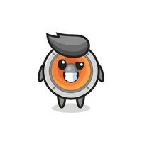 cute loudspeaker mascot with an optimistic face vector