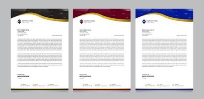 Modern business letterhead template