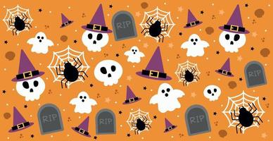 Colorful pattern background for the holiday halloween vector