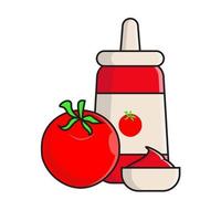 Ilustración de vector de salsa de tomate