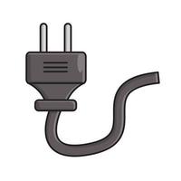 power plug cable illustration vector