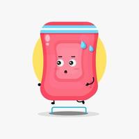 Cute soap character running competition vector