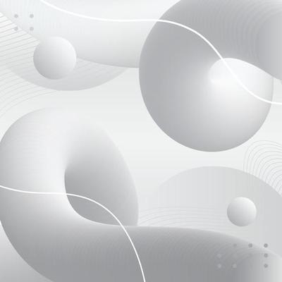 Fluid Shape and Circle Grayscale