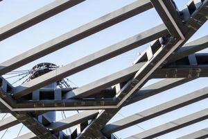 Pergola canopy, structural elements. photo