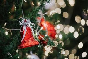 Ornaments on the Christmas tree photo