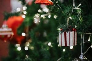 Ornaments on the Christmas tree photo