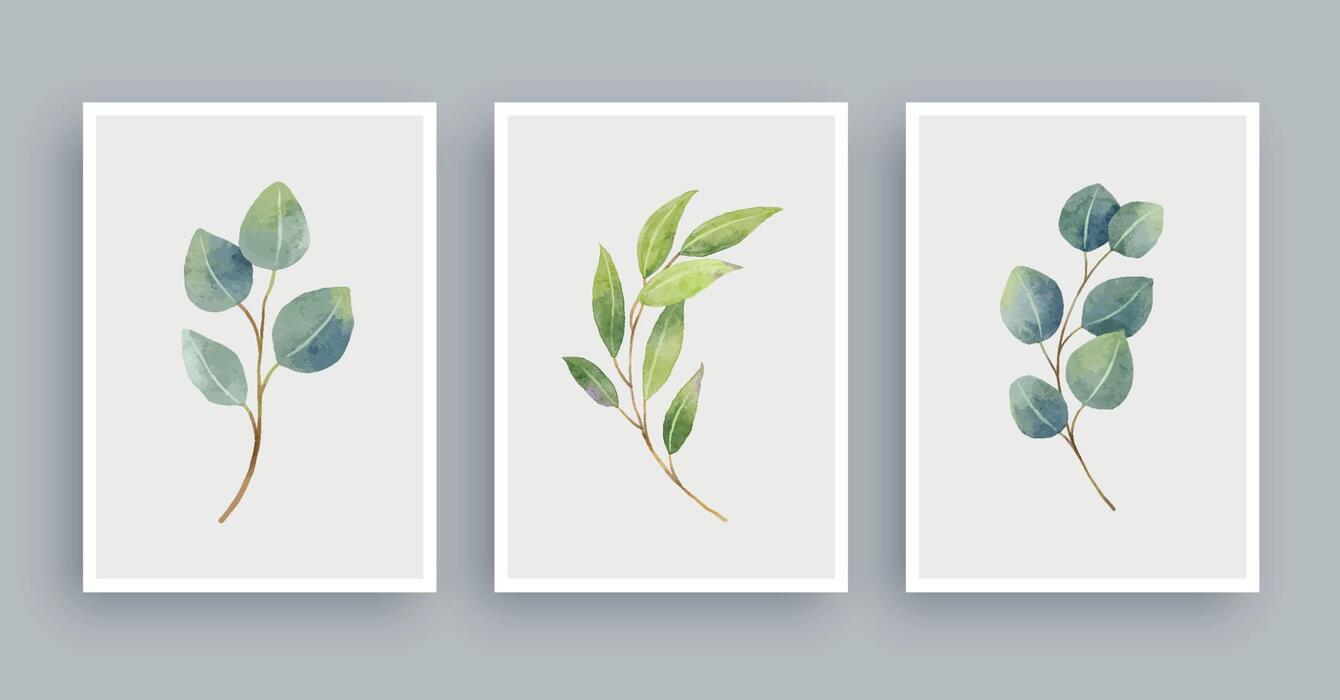Watercolor Leaves Vector Art, Icons, and Graphics for Free Download