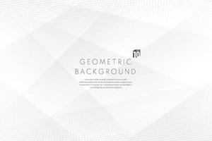 Abstract luxury geometric white and grey overlap layers background. vector