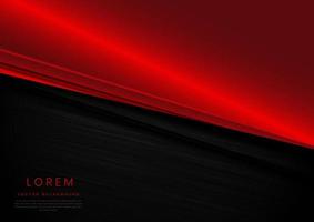 Template corporate banner concept red and black contrast background. vector