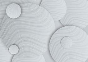 Abstract white and grey gradient circles overlap with line background. vector