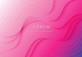 Abstract modern pink gradient fluid shape background. vector