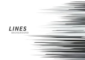 Abstract horizontal grey and black stripe lines on white background. vector