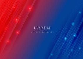 Abstract dark blue and red gradient futuristic background vector