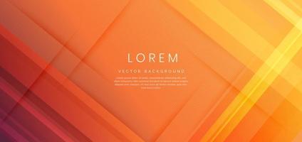 Abstract orange gradient geometric diagonal overlay layer background. vector