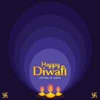 Happy Diwali greetings vector design free download