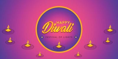 Happy Diwali banner design for free download vector