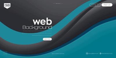 Landing page. web header vector colorful line background design