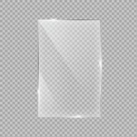 Square glass frame Panel Design vector